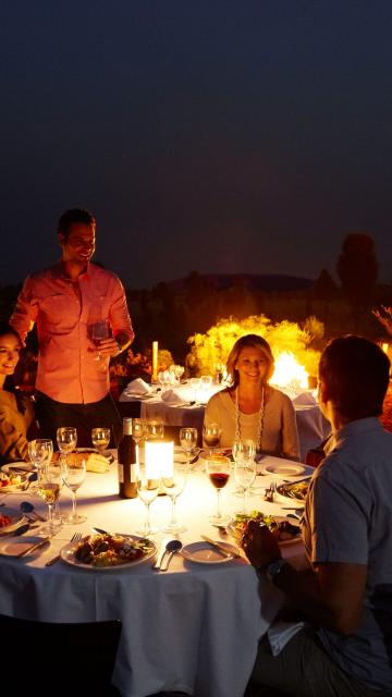Dining under a night sky at Sounds of Silence Ayers Rock